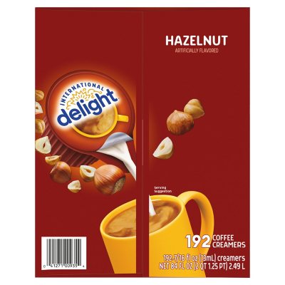 International Delight Hazelnut Coffee Creamer Singles, 192 Ct.