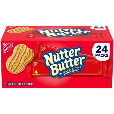 Nutter Butter Peanut Butter Sandwich Cookies, 1.9 Oz., 24 Pk.