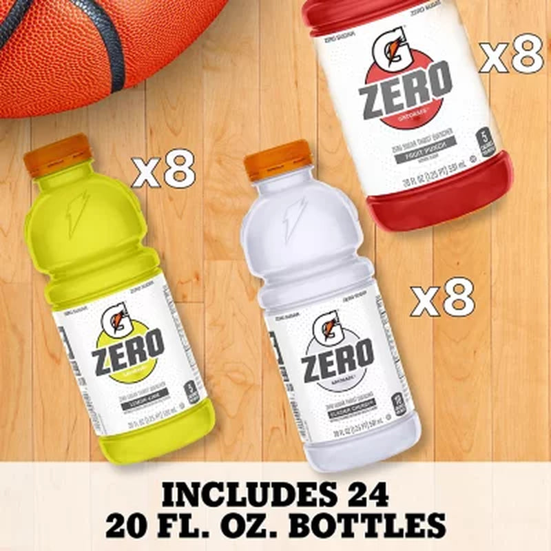 Gatorade Zero Thirst Quencher Variety Pack 20 Fl. Oz., 24 Pk.