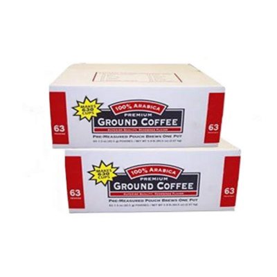 100% Arabica Ground Coffee 126 pk. – Rich & Smooth Coffee for a Perfect Brew