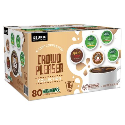 Keurig Crowd Pleaser Variety Pack, Single Serve Pods, 80 Ct.