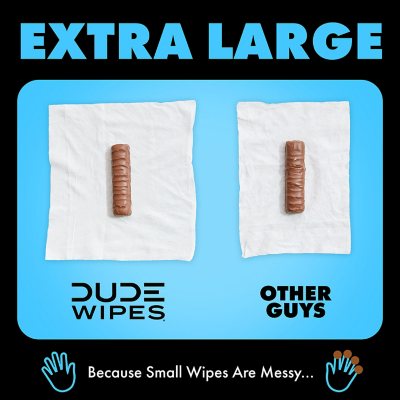 WIPES, Flushable Wipes, Extra Large and Fragrance Free, 8 Ct., 400 Wipes