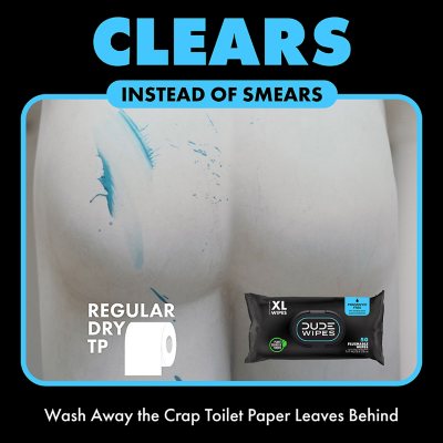 WIPES, Flushable Wipes, Extra Large and Fragrance Free, 8 Ct., 400 Wipes