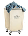 Seville Classics Commercial Heavy-Duty Rolling Laundry Hamper, 18.25" W X 18.25" D X 27.5" H