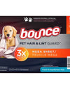 Bounce Pet Hair & Lint Guard Mega Dryer Sheets, Fresh Scent, 210 Ct.