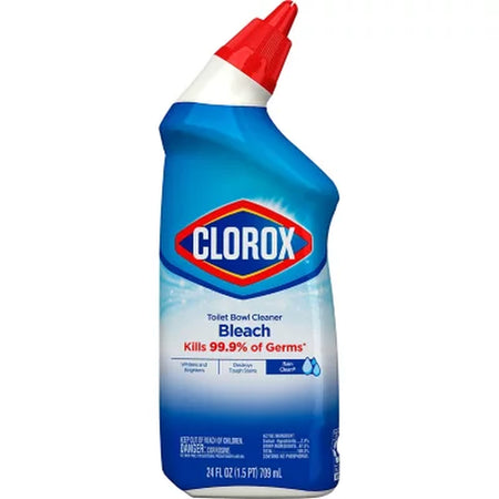 Clorox Toilet Bowl Cleaner with Bleach, Rain Clean, 6Pk., 144 Fl. Oz.