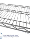 Member'S Mark 6-Tier NSF Heavy Duty Wire Shelving, 47.75" W X 18" D X 75.5" H