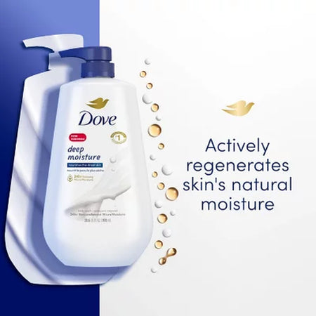 Dove Deep Moisture Renewing Body Wash, 30.6 Fl. Oz., 2 Pk.