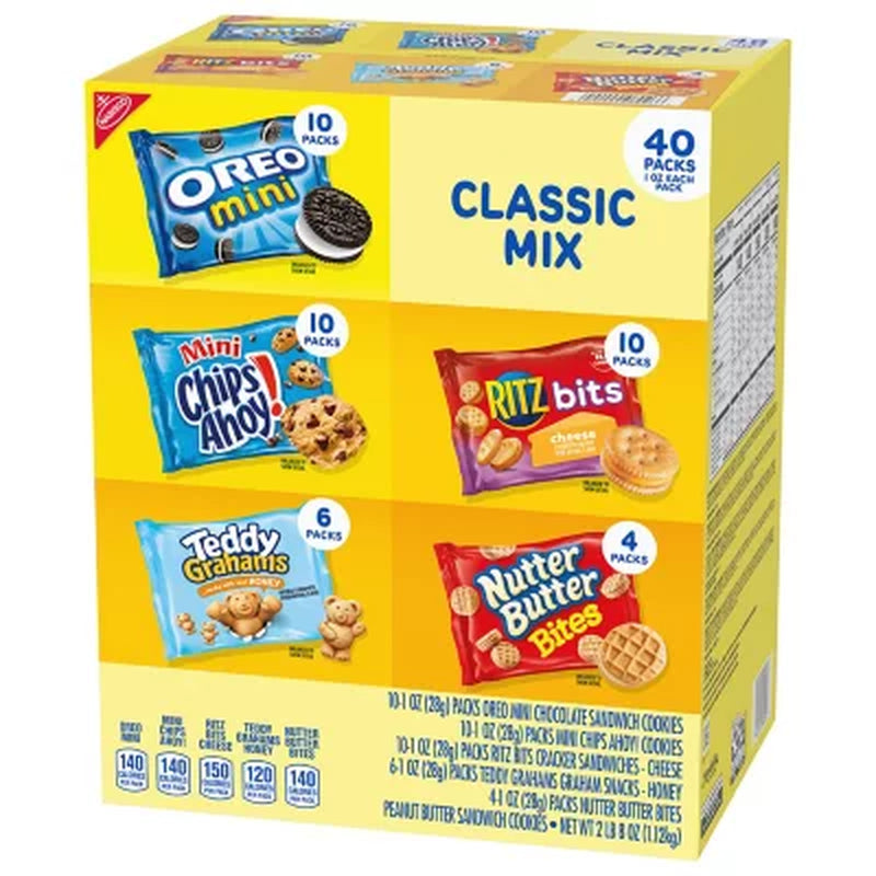 Nabisco Classic Mix Cookie & Cracker Variety Pack 40 Pk.