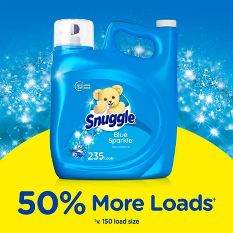 Snuggle Liquid Fabric Softener, Blue Sparkle 188 Fl. Oz., 235 Loads