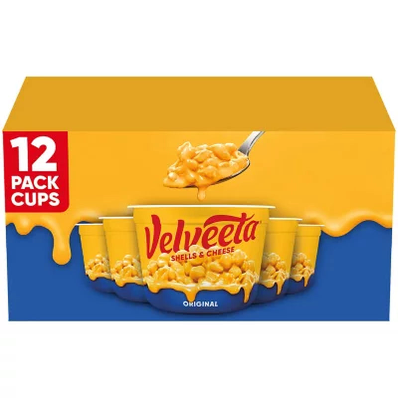 Velveeta Shells and Cheese Original Microwavable Sauce Cups, 12 Ct.