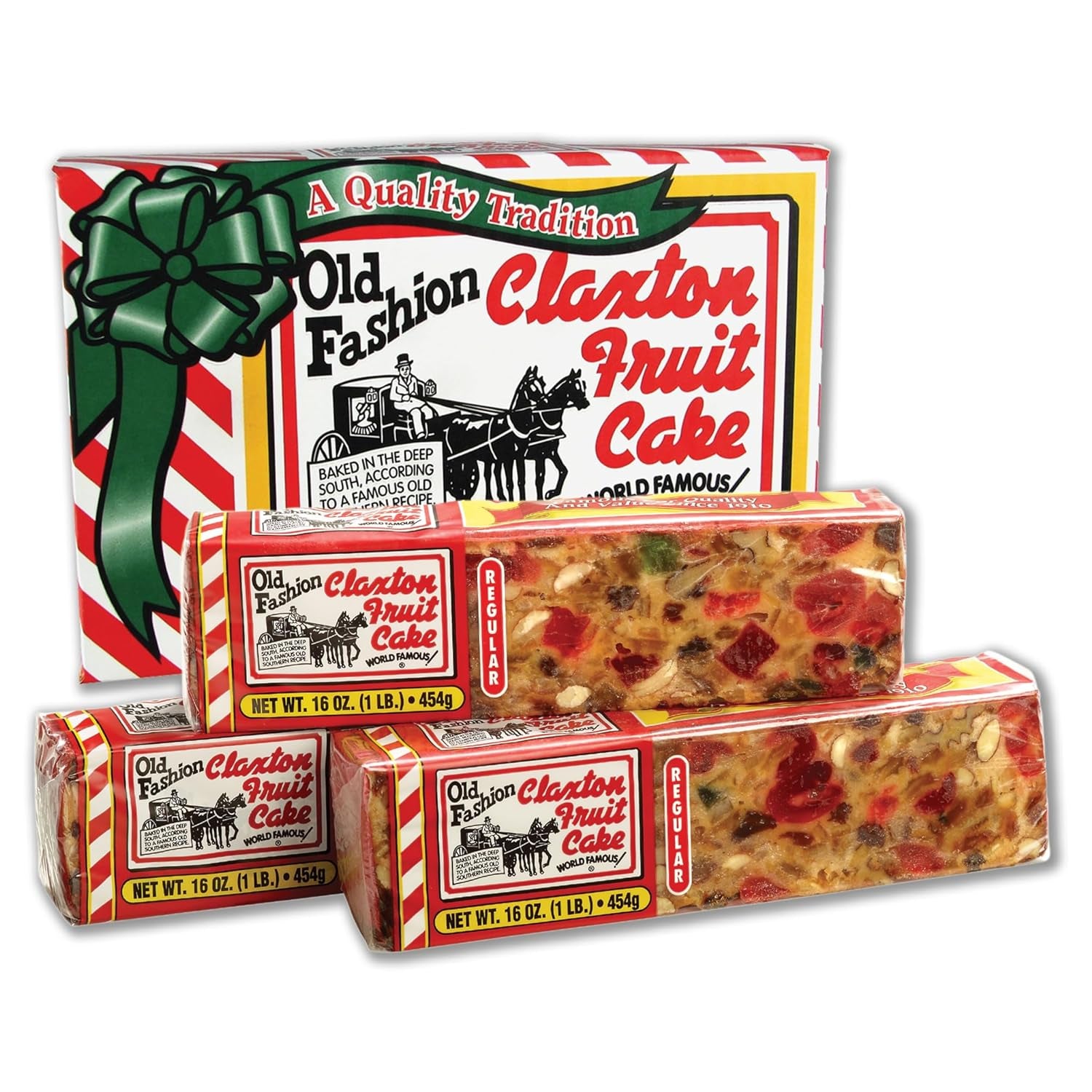 Old Fashion  3-1 Lb. Regular Recipe Loaves - Individually Wrapped for Freshness in Our Signature Red-White Carton - 3-Pack