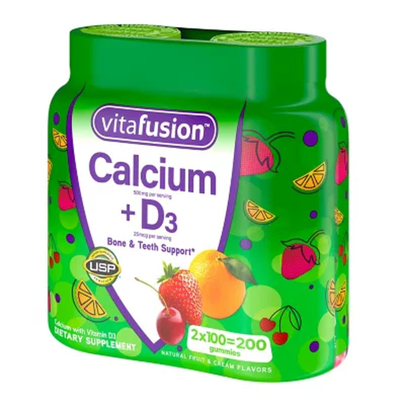 Vitafusion Calcium + D3 Vitamin Gummies 200 Ct.