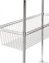 Honey-Can-Do Chrome Rolling Laundry Clothes Rack with Shelves