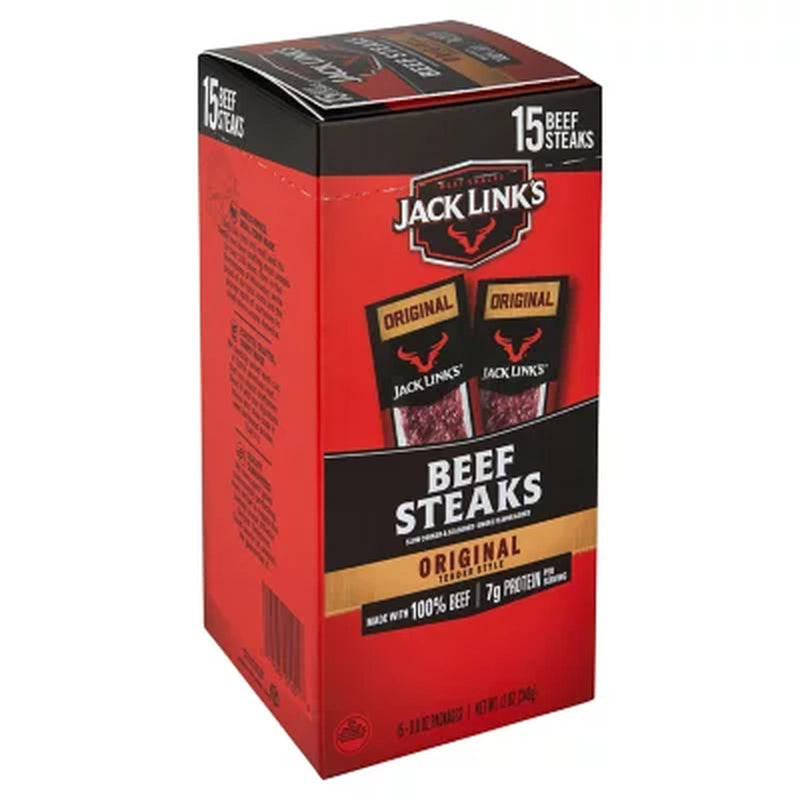 Jack Link’S Original Tender Style Beef Steak, 15 Pk.