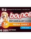 Bounce Pet Hair & Lint Guard Mega Dryer Sheets, Fresh Scent, 210 Ct.