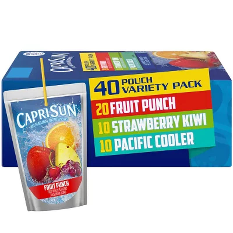 Capri Sun Variety Pack 6 Fl. Oz. Pouches, 40 Pk.