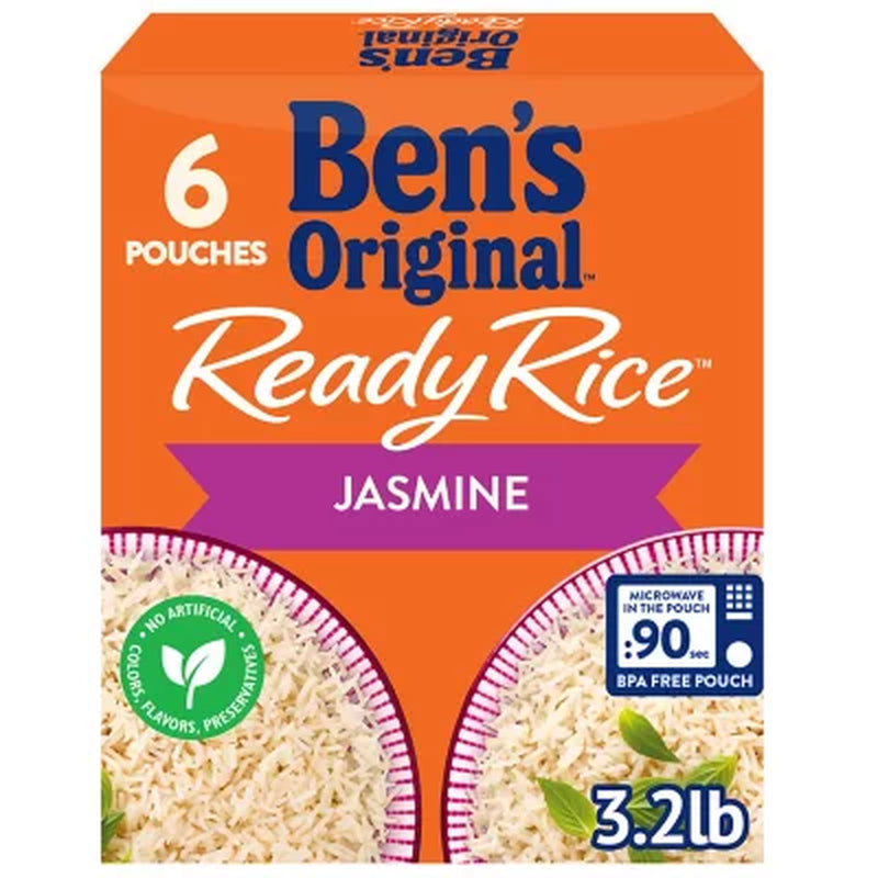 Ben'S Original Ready Jasmine Rice, 8.5 Oz., 6 Pk.