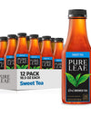 Pure Leaf Iced Tea Bottles Sweetened, 18.5 Fl Oz 12 CT (CHOOSE FLAVOR)