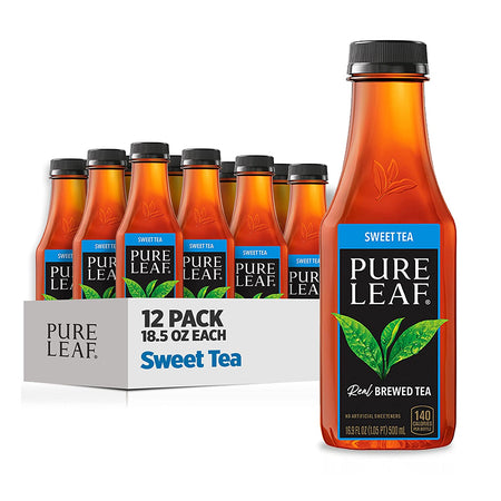 Pure Leaf Iced Tea Bottles Sweetened, 18.5 Fl Oz 12 CT (CHOOSE FLAVOR)