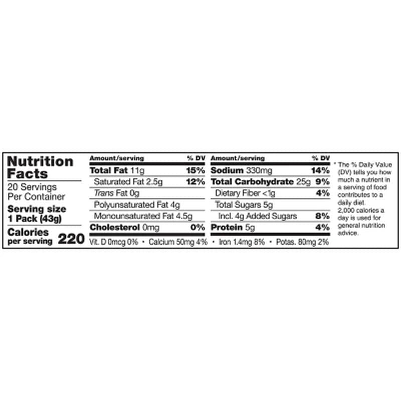 Lance Toastchee Peanut Butter Crackers, 1.52 Oz., 40 Pk.