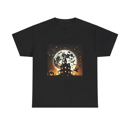 Spooky Night Sky: Halloween Icons Edition Unisex Heavy Cotton Tee