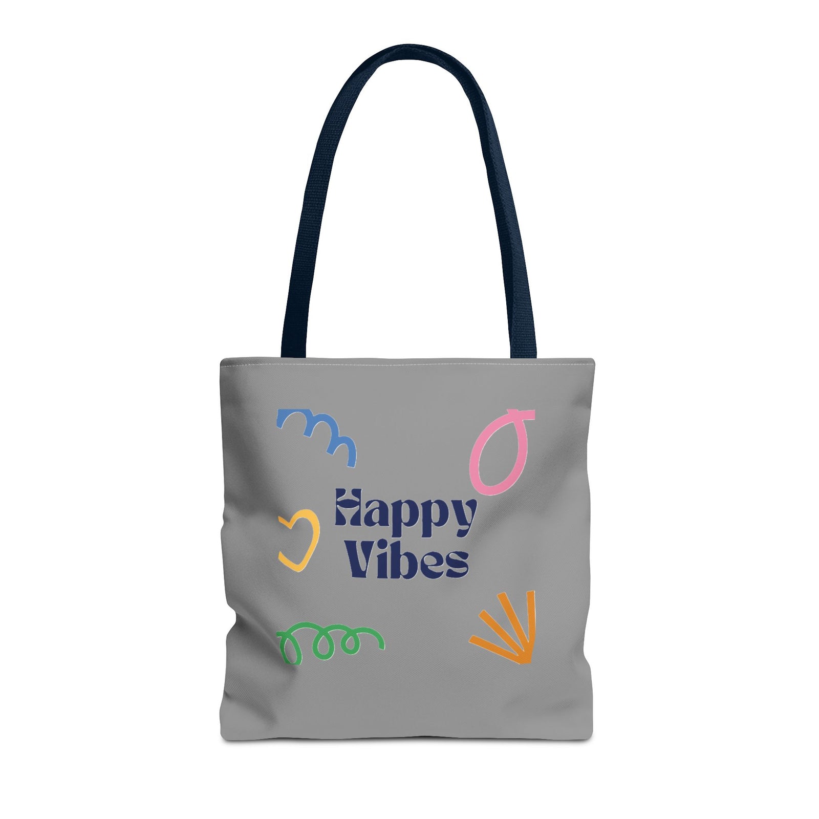 Happy Vibe Tote Bag (AOP) for any occasion