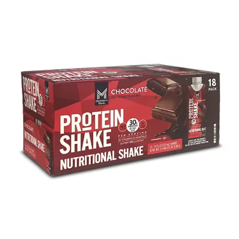 Member'S Mark 30G High Protein Shake, Chocolate, 11 Fl. Oz., 18 Pk.