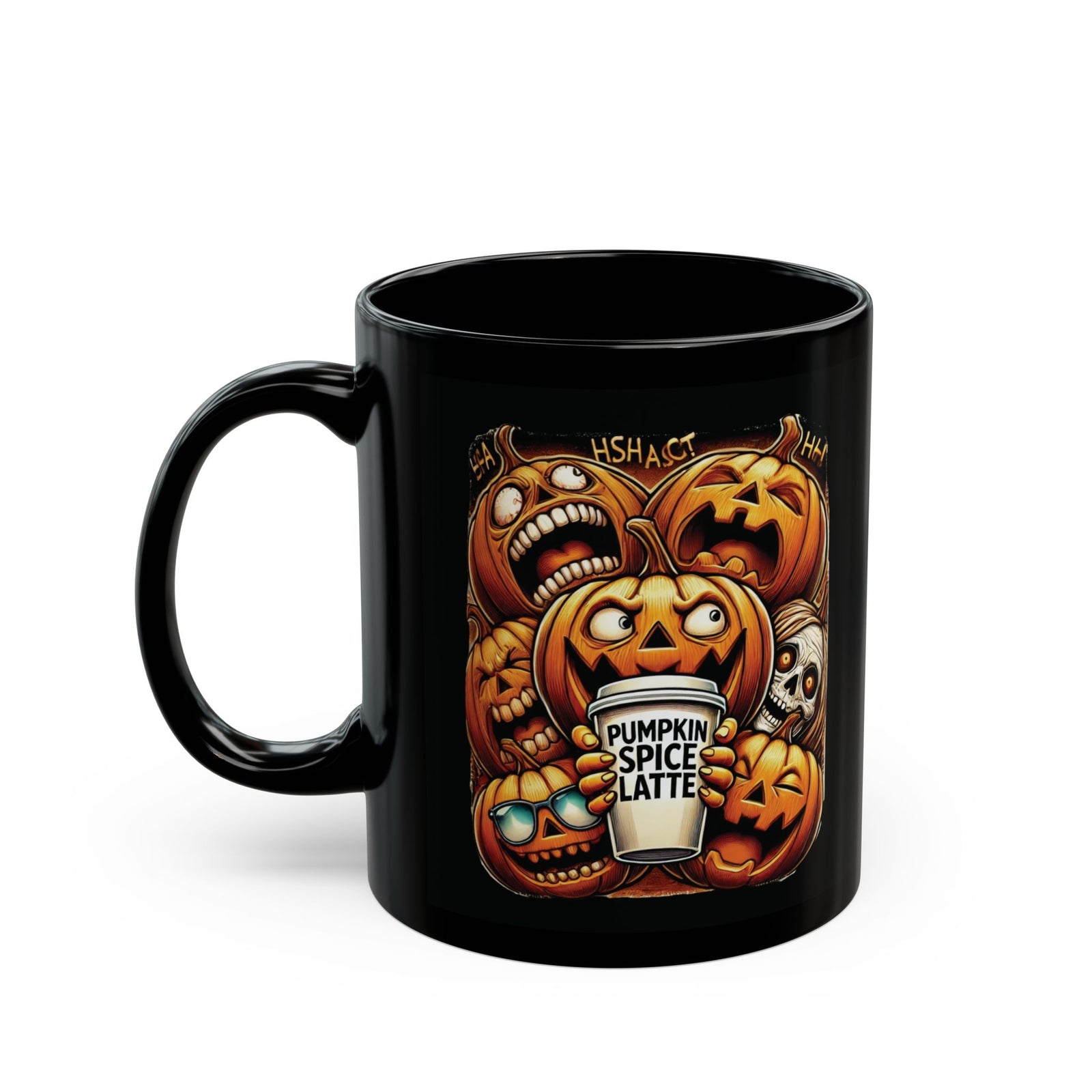 Pumpkin Panic Mug Black Mug 11oz