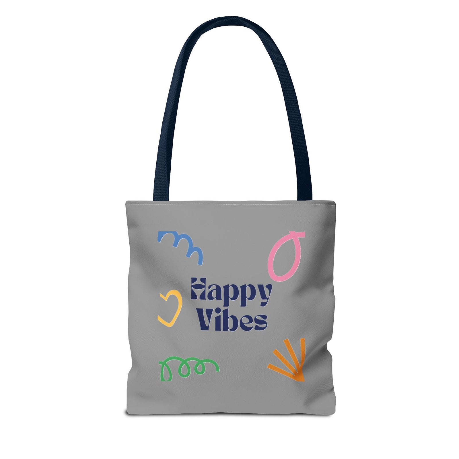 Happy Vibe Tote Bag (AOP) for any occasion