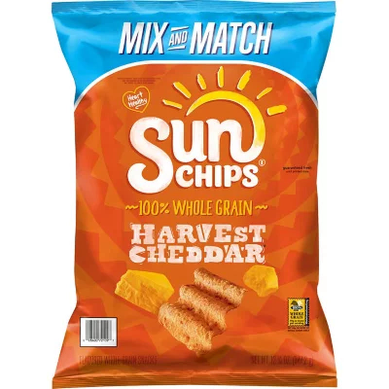 Sunchips Whole Grain Harvest Cheddar Chips, 12.25 Oz.