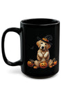 Adorable Witch Golden Retriever Halloween Mug – 11oz & 15oz Sizes Available!