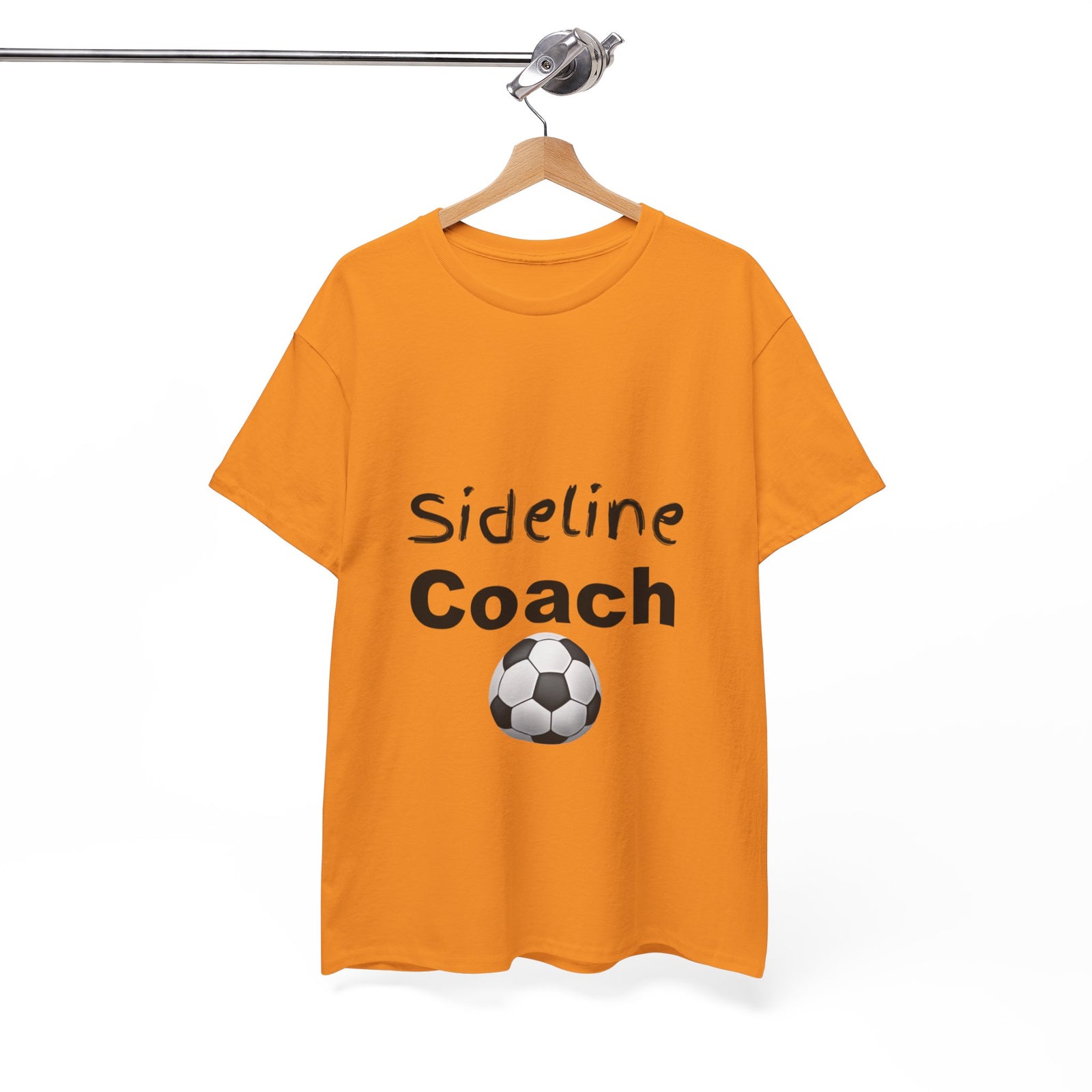 "Sideline Coach, I yell because I care"  Tee at Your Next Game! 🔥⚽️ #SidelineCheerleader