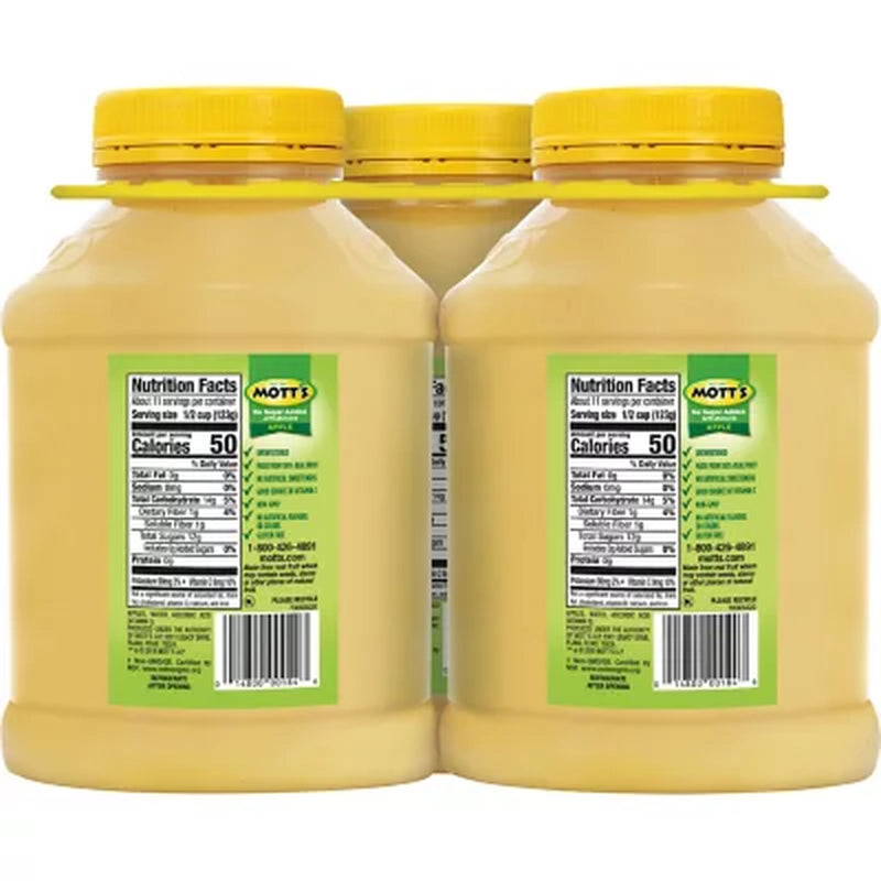 Mott'S No Sugar Added Applesauce, 138Oz.