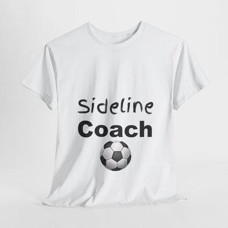 "Sideline Coach, I yell because I care"  Tee at Your Next Game! 🔥⚽️ #SidelineCheerleader