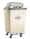 Seville Classics Commercial Heavy-Duty Rolling Laundry Hamper, 18.25" W X 18.25" D X 27.5" H