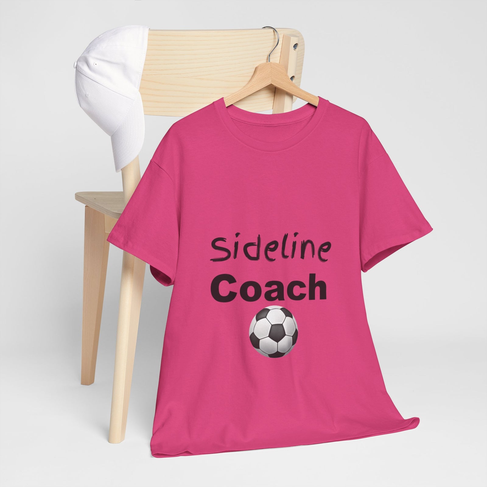 "Sideline Coach, I yell because I care"  Tee at Your Next Game! 🔥⚽️ #SidelineCheerleader