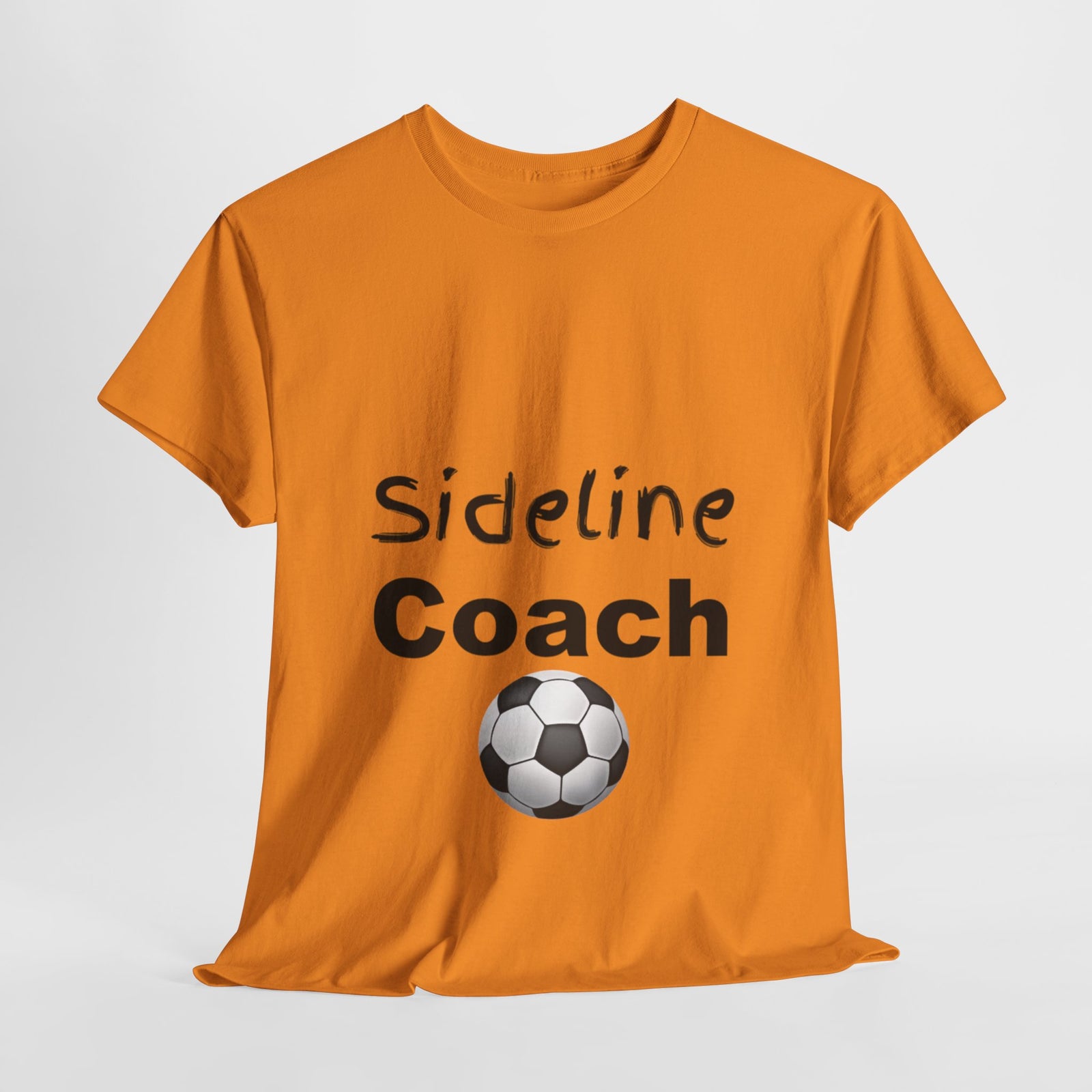 "Sideline Coach, I yell because I care"  Tee at Your Next Game! 🔥⚽️ #SidelineCheerleader