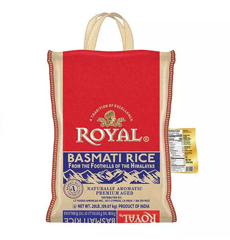 Royal Basmati Rice, 20 Lbs.