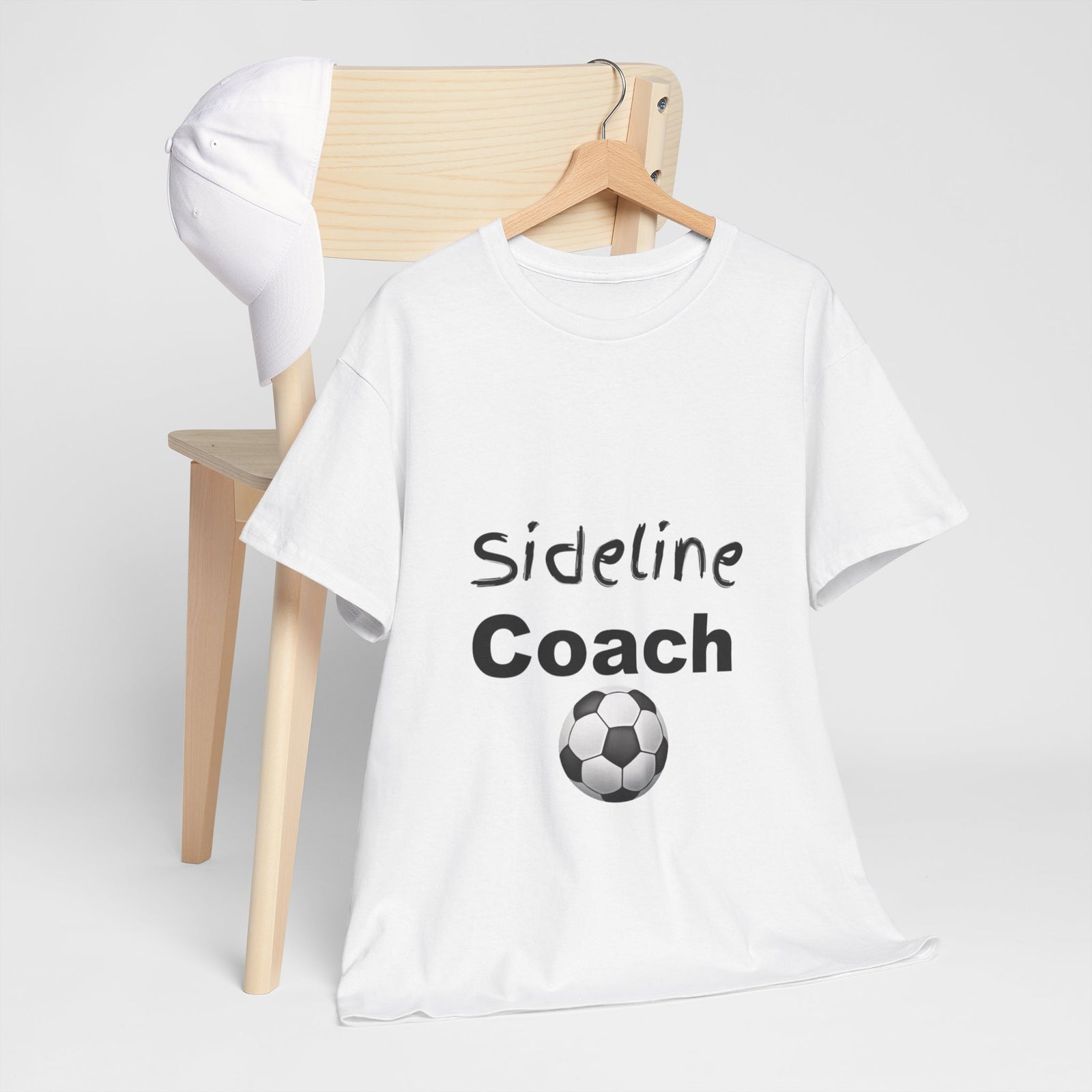 "Sideline Coach, I yell because I care"  Tee at Your Next Game! 🔥⚽️ #SidelineCheerleader