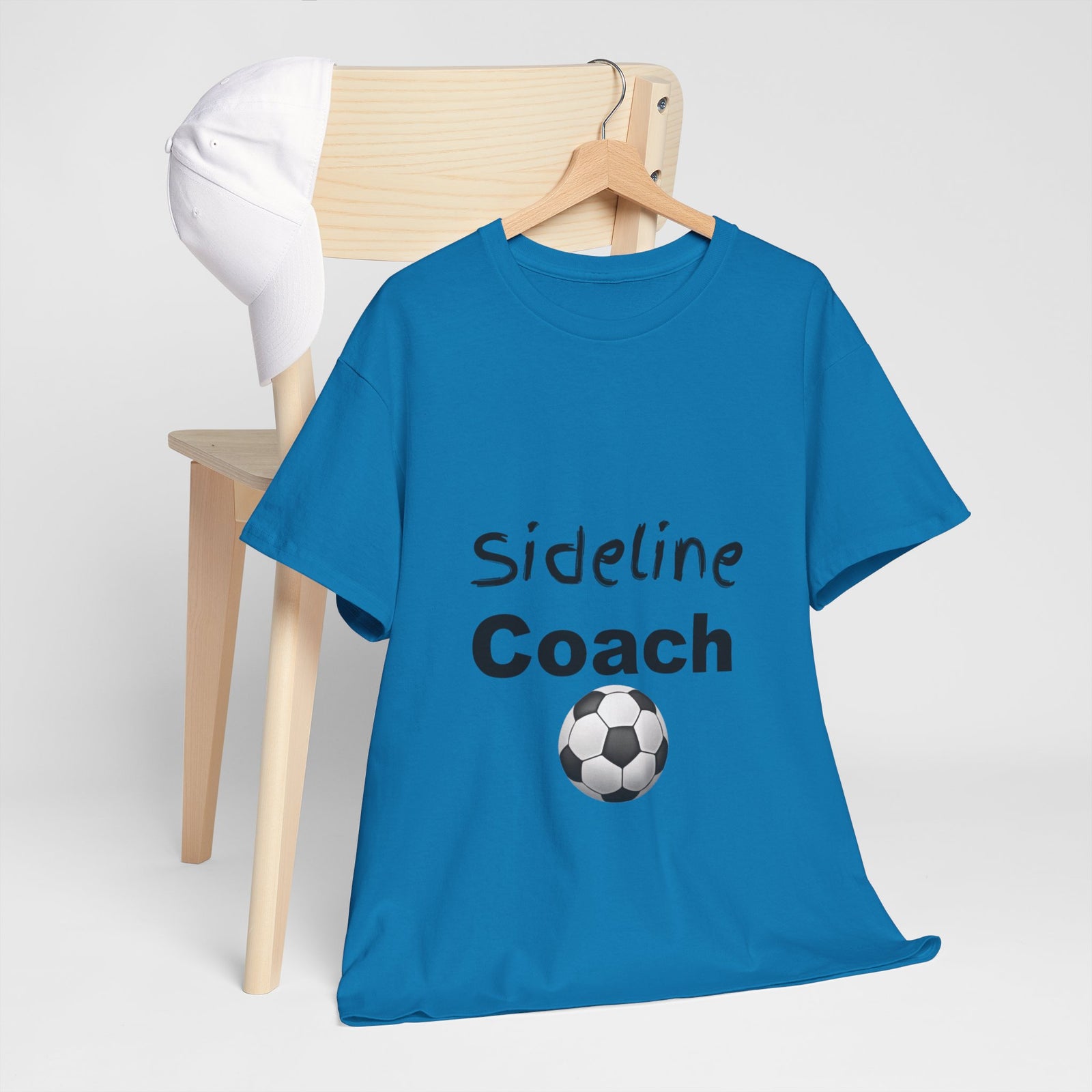 "Sideline Coach, I yell because I care"  Tee at Your Next Game! 🔥⚽️ #SidelineCheerleader