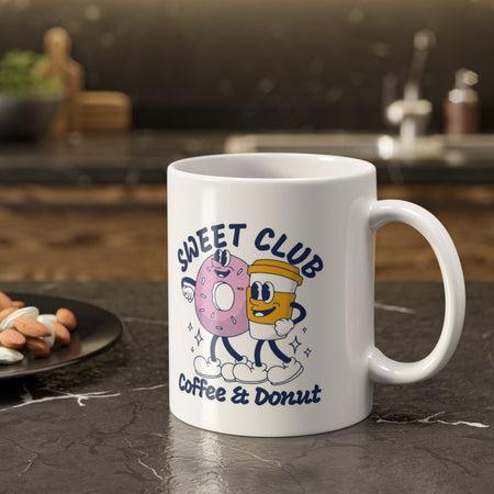 Sip in Style with Our 'Coffee & Donuts' Mug – 11 oz ☕🍩 #CoffeeLovers #GiftIdeas