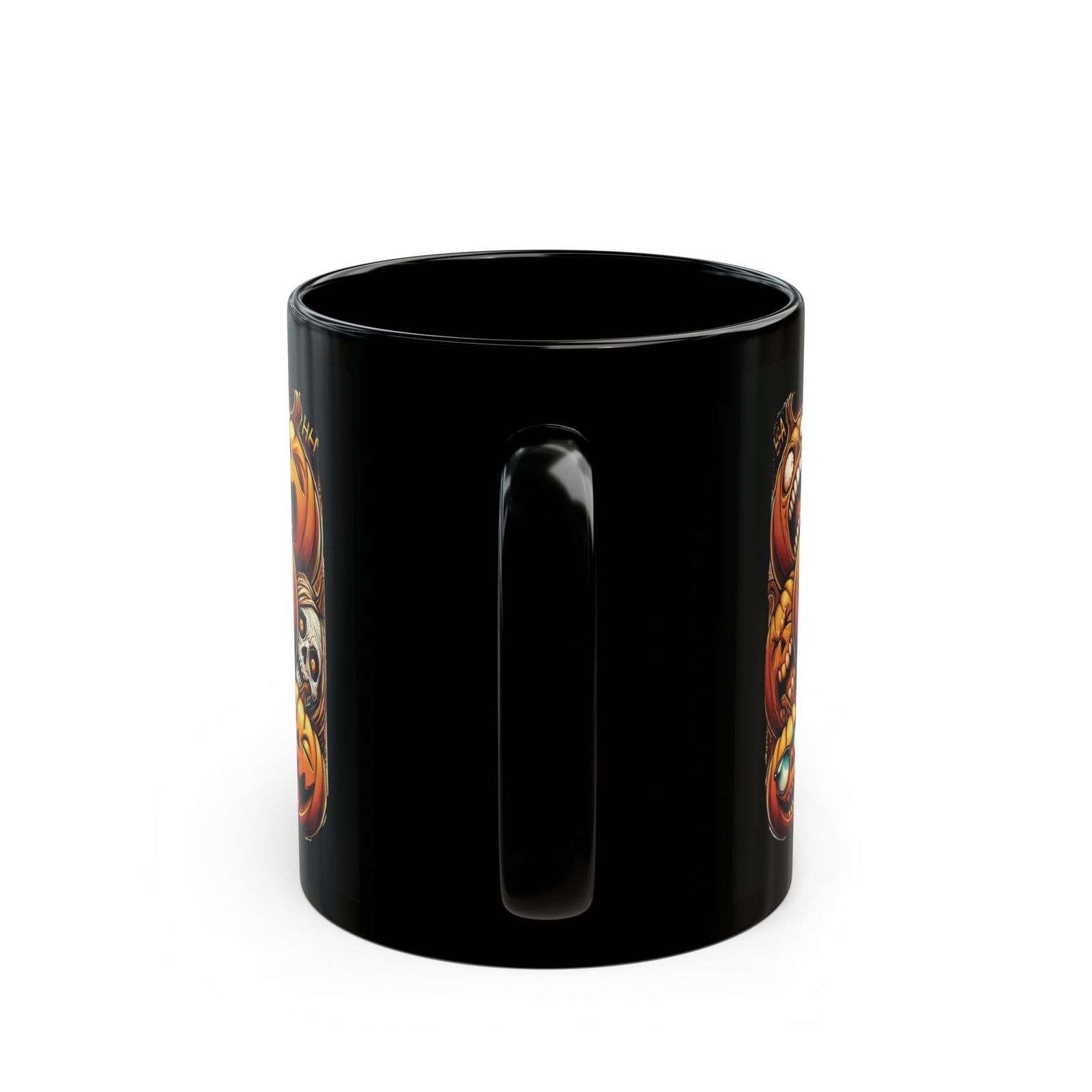 Pumpkin Panic Mug Black Mug 11oz