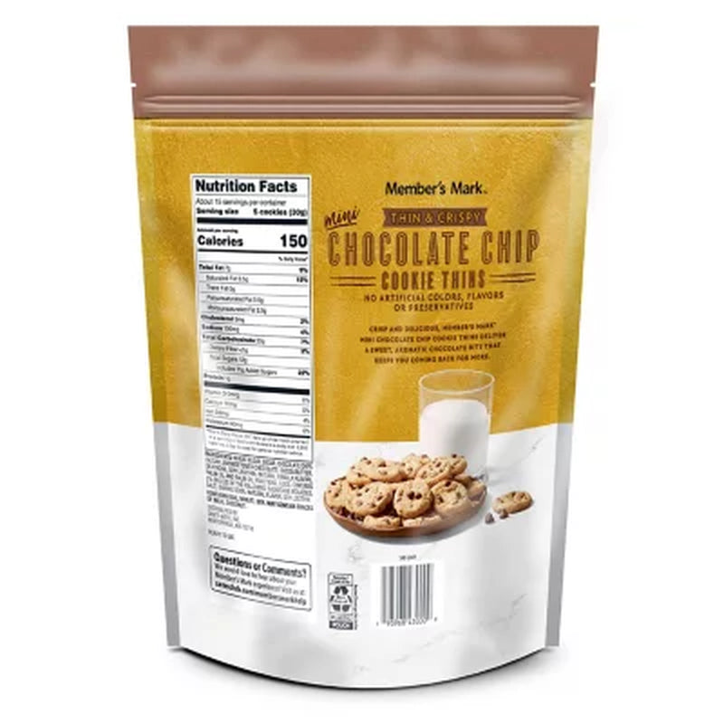 Member'S Mark Chocolate Chip Cookie Thins, 16 Oz.