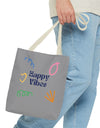 Happy Vibe Tote Bag (AOP) for any occasion