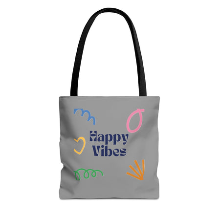 Happy Vibe Tote Bag (AOP) for any occasion