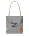 Happy Vibe Tote Bag (AOP) for any occasion