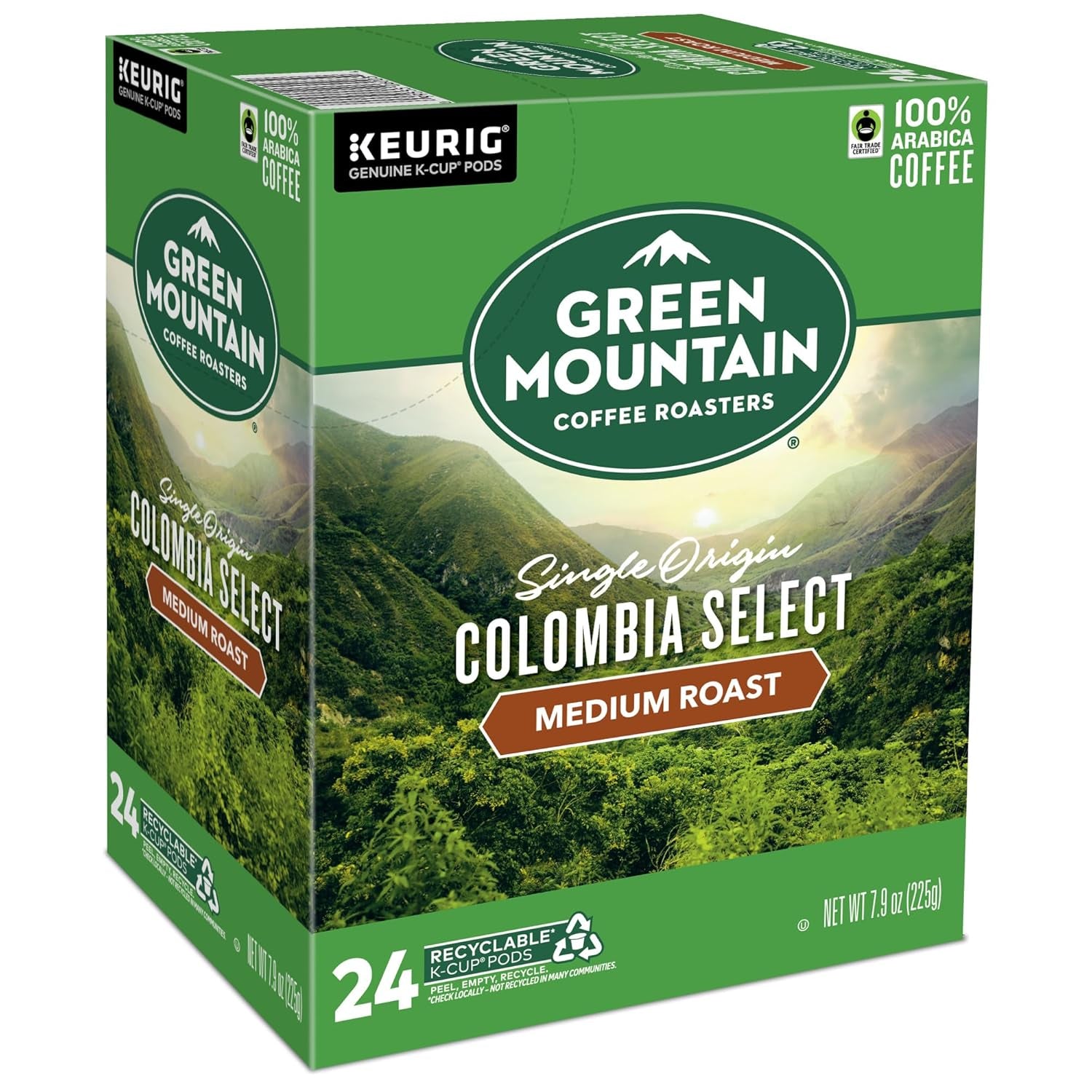 Colombia Select Coffee, Keurig Single-Serve K-Cup Pods, Medium Roast Coffee, 96 Count (4 Packs of 24)