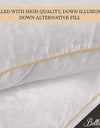 Bellissimo Premium Luxury Hotel Bed Pillow, 2 Pack, Assorted Sizes