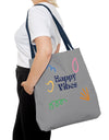 Happy Vibe Tote Bag (AOP) for any occasion